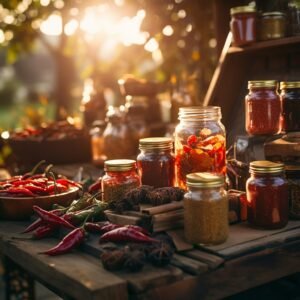 Dynamic_cinematic_shot_of_an_old_rustic_wooden_table