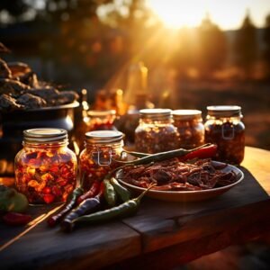 Dynamic_cinematic_shot_of_an_old_rustic_wooden_table